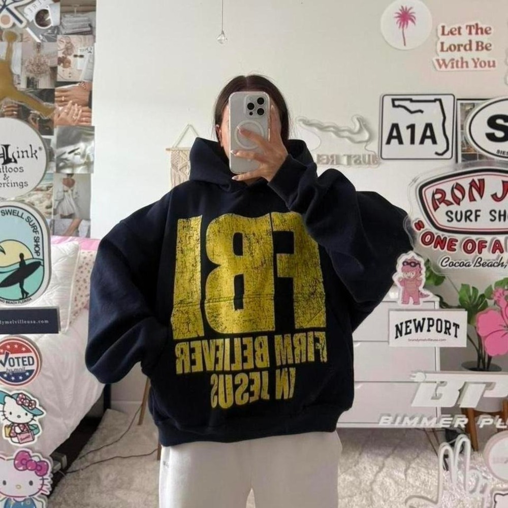 FBI "Firm Believer In Jesus" Hoodie - Picture 3 of 7